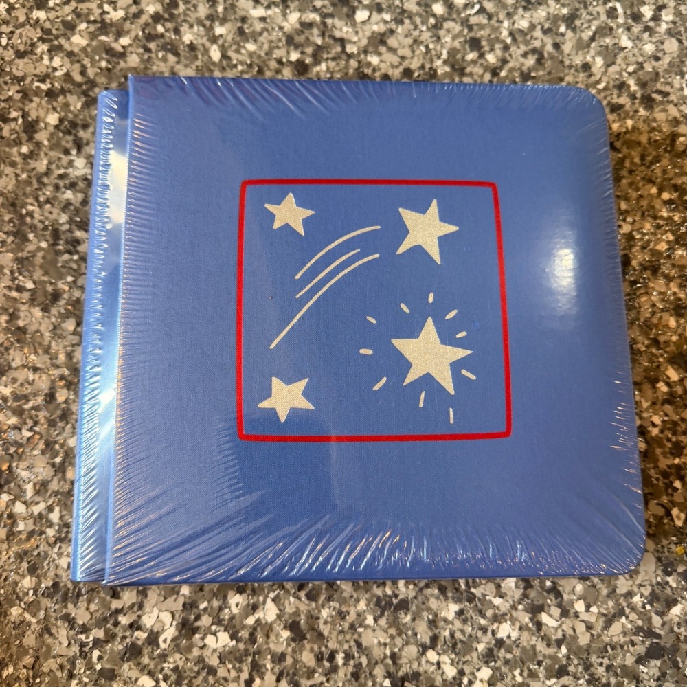 Creative Memories Pizzaz 7x7 Album Blue Shooting Star Square Scrapbook New